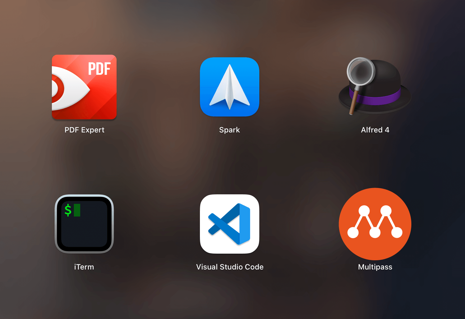 My macOS App List