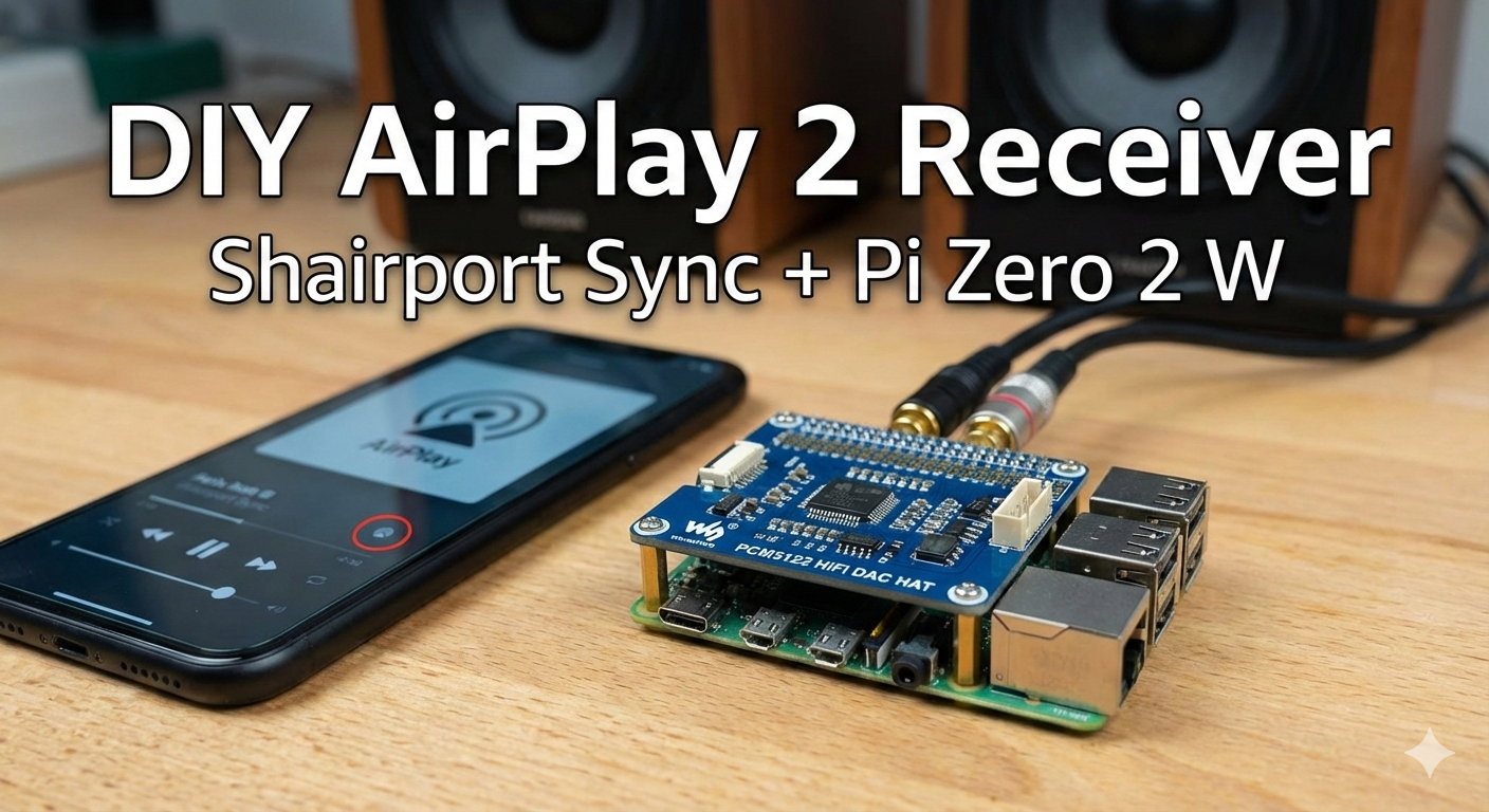Install Shairport Sync with AirPlay 2 on Raspberry Pi Zero 2 W and Waveshare PCM5122 DAC